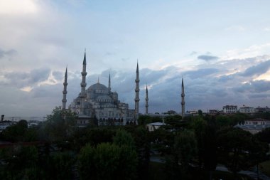 Mavi Camii (Sultanahmet Camii), Boğaziçi ve Anadolu Yakası manzarası, Istanbul, Türkiye
