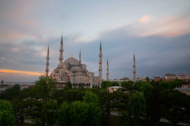 Mavi Camii (Sultanahmet Camii), Boğaziçi ve Anadolu Yakası manzarası, Istanbul, Türkiye