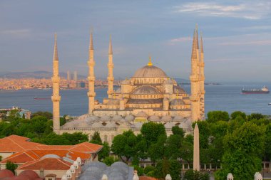 Mavi Camii (Sultanahmet Camii), Boğaziçi ve Anadolu Yakası manzarası, Istanbul, Türkiye