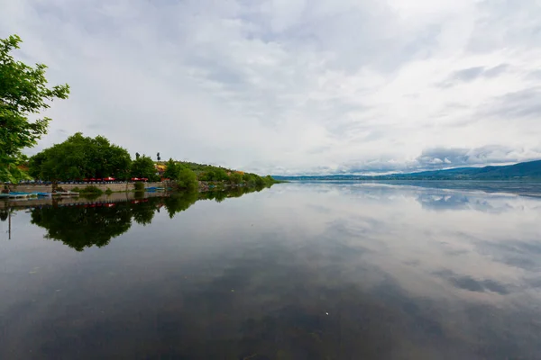 Vissersboot Golyazi Village Turkije — Stockfoto
