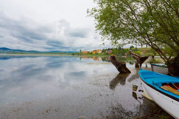 Vissersboot Golyazi Village Turkije — Stockfoto