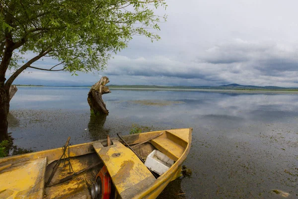 Barco Pesca Golyazi Village Turkey — Fotografia de Stock