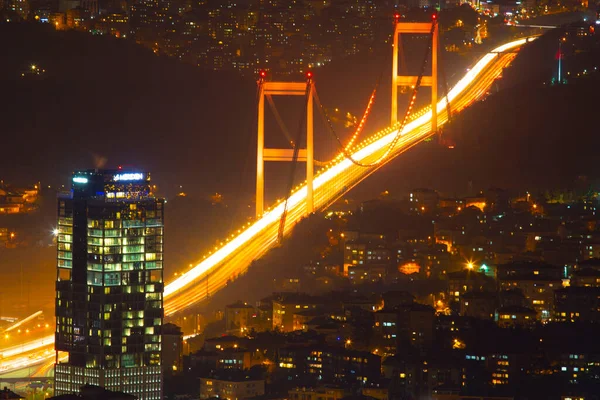 Panoramiczny Widok Lotu Ptaka Stambuł Turcja — Zdjęcie stockowe