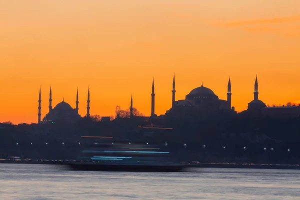 Blå Moskén Och Hagia Sofia — Stockfoto