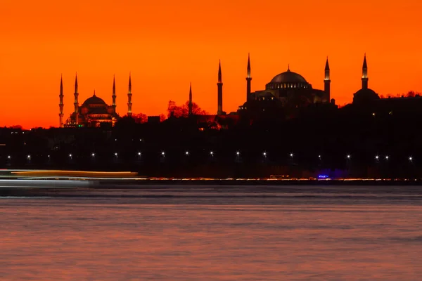 Blå Moskén Och Hagia Sofia — Stockfoto