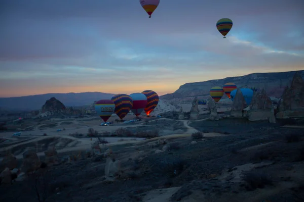 Gran Atracción Turística Capadocia Vuelo Globo Capadocia Conocida Todo Mundo —  Fotos de Stock