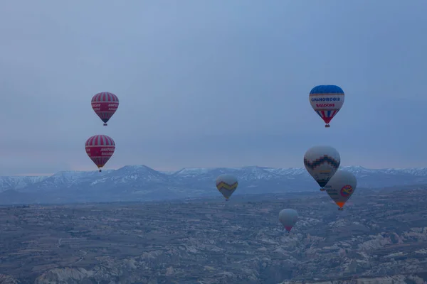 Great Tourist Attraction Cappadocia Balloon Flight Cappadocia Known World One — Stock Photo, Image