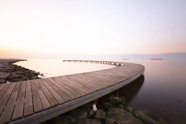 Sekapark Izmit Och Kocaeli Vacker Naturpark Vid Havskusten Solnedgång Havsutsikt — Stockfoto