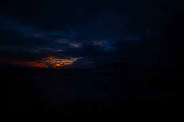 Bykcekmece Albatross Beach Photographed Long Exposure Technique Stormy Day — Foto de Stock