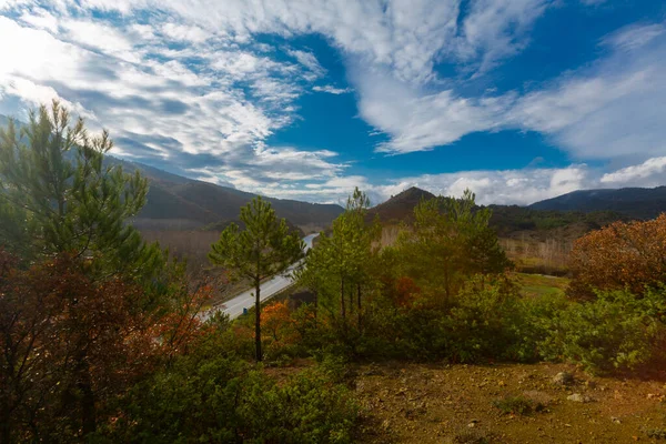 Landscape Beautiful Autumn Nature Hillside Kure Mountains Kastamonu Turkey — ストック写真