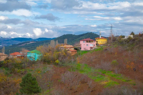 Landskap Vacker Höst Natur Sluttningen Kure Bergen Kastamonu Turkiet — Stockfoto