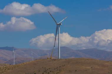yeşil çayırlar Rüzgar türbinleri