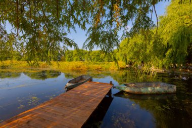 güzel manzara ve sultanmarshes (kuş cenneti) yanındaki erciyes Dağı, kayseri