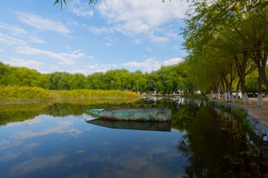 güzel manzara ve sultanmarshes (kuş cenneti) yanındaki erciyes Dağı, kayseri