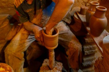 Pottery factory and pottery craftsmen