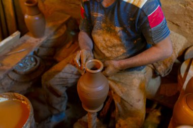 Pottery factory and pottery craftsmen
