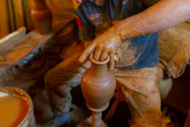 Pottery factory and pottery craftsmen