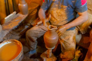 Pottery factory and pottery craftsmen