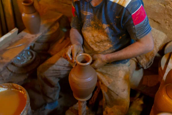 Pottery factory and pottery craftsmen