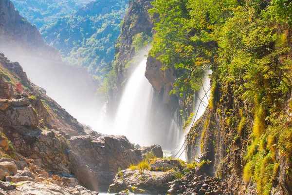 Cachoeira Kapuzbasi Segunda Maior Cachoeira Mundo Lugar Mais Bonito Natureza — Fotografia de Stock