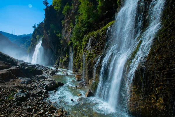 Kapuzbasi Waterfall Second Highest Waterfall World Most Beautiful Nature Place — Foto de Stock