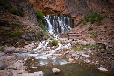 Kapuzbasi 'nin inanılmaz şelalesi - Kayseri, Türkiye