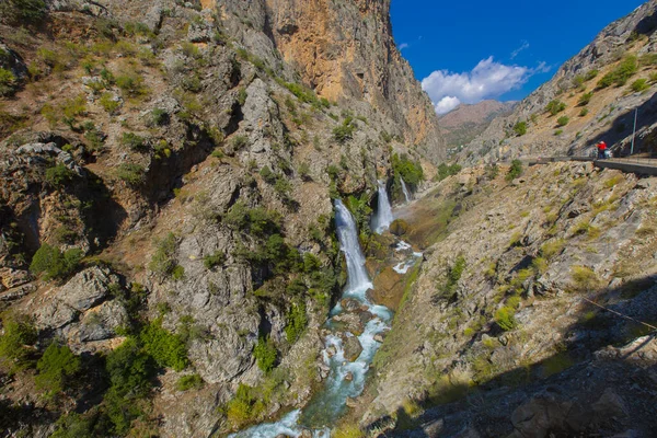 Úžasný Vodopád Kapuzbasi Kayseri Turecko — Stock fotografie