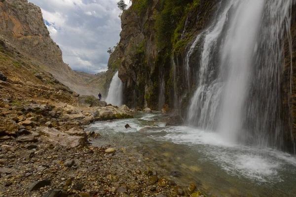 Cachoeira Incrível Kapuzbasi Kayseri Turquia — Fotografia de Stock