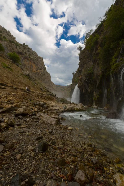 Increíble Cascada Kapuzbasi Kayseri Turquía — Foto de Stock