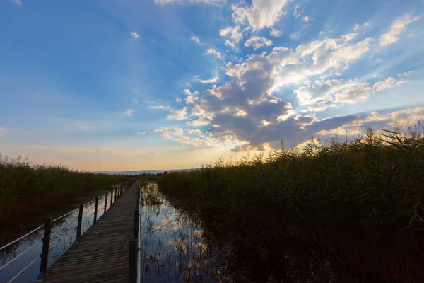 güzel manzara ve sultanmarshes (kuş cenneti) yanındaki erciyes Dağı, kayseri