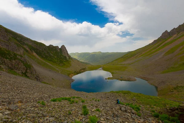 Avusor Plateau Kackar Mountains Blue Cloudy Sky Background Rize Turkey — Stockfoto