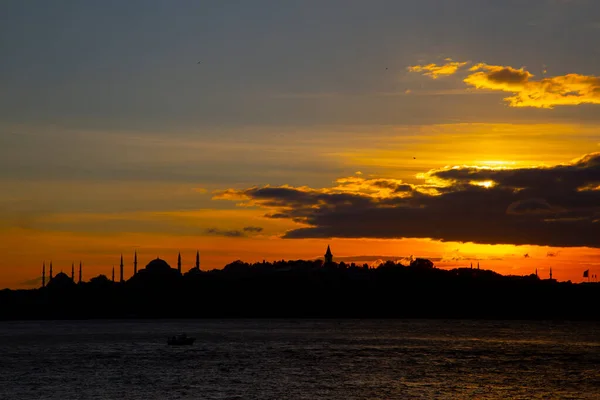 Blaue Moschee Hagia Sophia Und Topkapi Palast Beliebte Orte Istanbul — Stockfoto