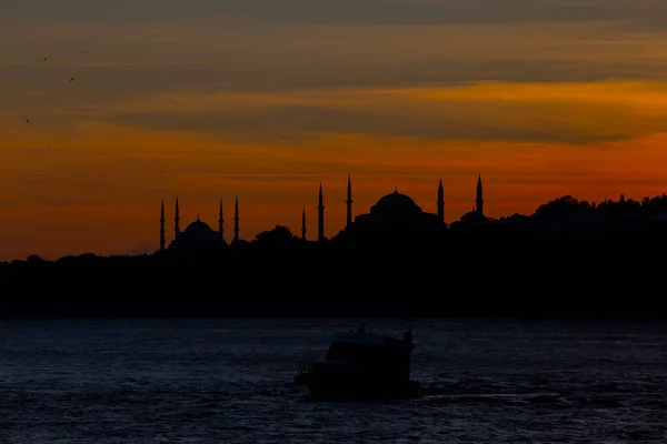 Mosquée Bleue Hagia Sophia Palais Topkapi Endroits Populaires Istanbul — Photo