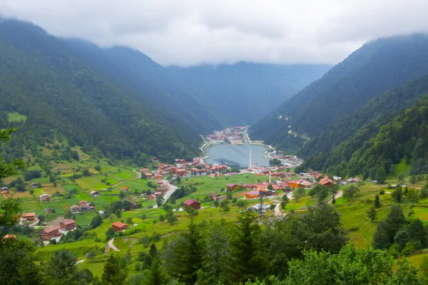 Lago Largo Uzungol Trabzon Turquía — Foto de Stock