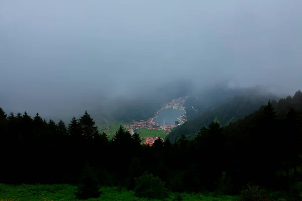 Dlouhé Jezero Uzungol Trabzon Turecko — Stock fotografie
