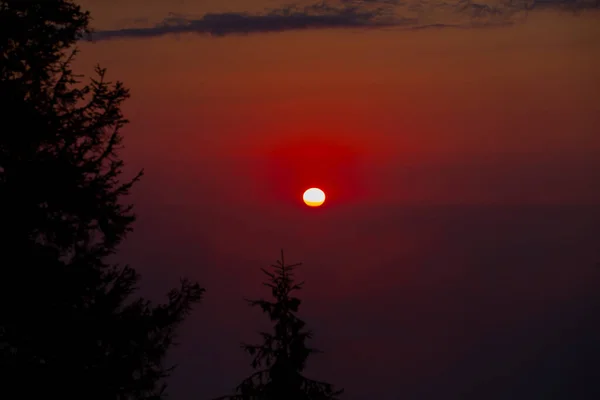 Ayder Plateau Camlihemsin Panoramisch Uitzicht Houten Chalets Bij Zonsopgang Turkije — Stockfoto