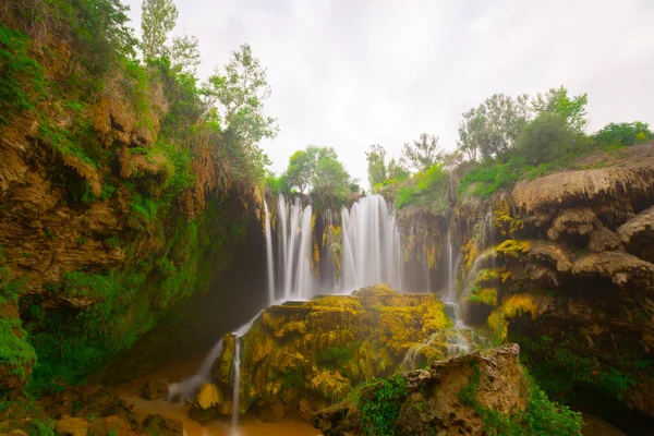Der Yerkopru Wasserfall Und Die Schlucht Fluss Goksu Befinden Sich — Stockfoto