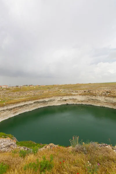 Obruk Lake Obruk Dorp Konya — Stockfoto