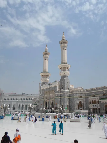 Kaaba Minareti Mura Del Luogo Santo Dei Musulmani — Foto Stock