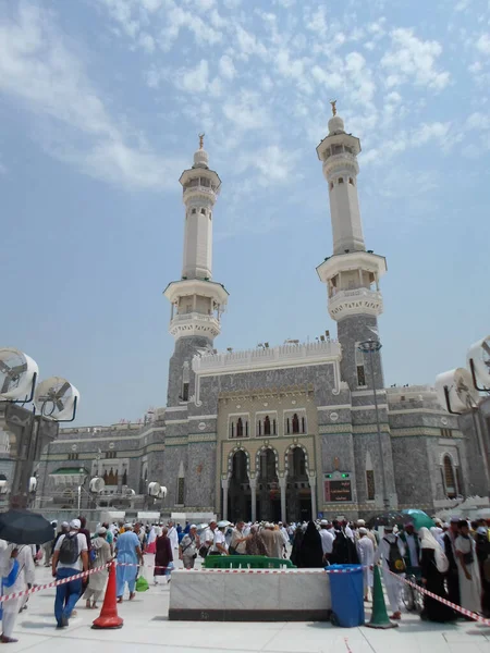 Kaaba Minarets Walls Holy Place Muslims — стокове фото