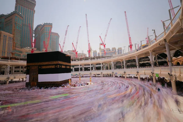 Mekka Saúdská Arábie Muslimové Společně Modlí Svatém Místě — Stock fotografie
