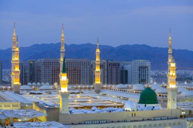 Prophet Mohammed Mosque, Al Masjid an Nabawi - Umra and Hajj Journey at Muslim`s holy lands