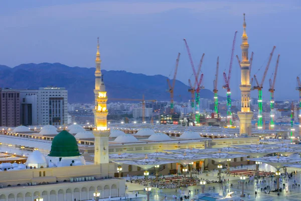 Prophet Mohammed Mosque Masjid Nabawi Umra Hajj Journey Muslim Holy — Stockfoto