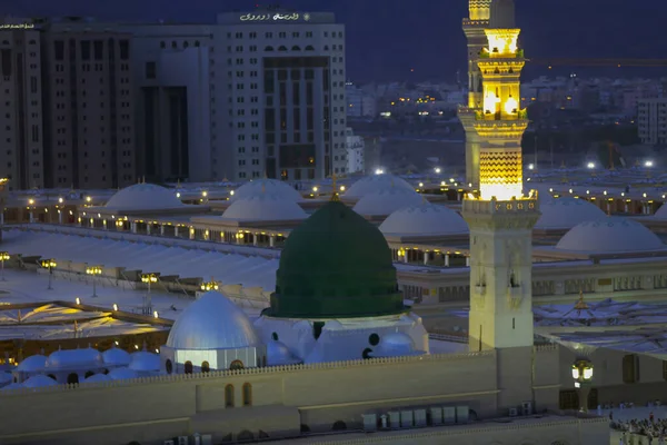 Prophet Mohammed Mosque Masjid Nabawi Umra Hajj Journey Muslim Holy — 스톡 사진