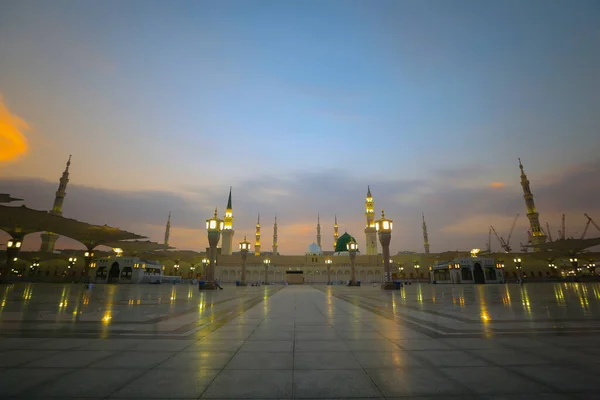 Prorok Mohammed Meczet Masjid Nabawi Umra Hajj Podróż Świętych Ziemiach — Zdjęcie stockowe