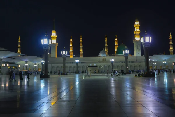 Prophet Mohammed Mosque Masjid Nabawi Umra Hajj Journey Muslim Holy — ストック写真