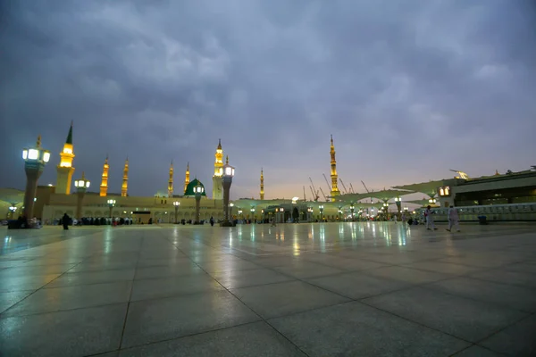 Prophet Mohammed Mosque Masjid Nabawi Umra Hajj Journey Muslim Holy — Stok Foto