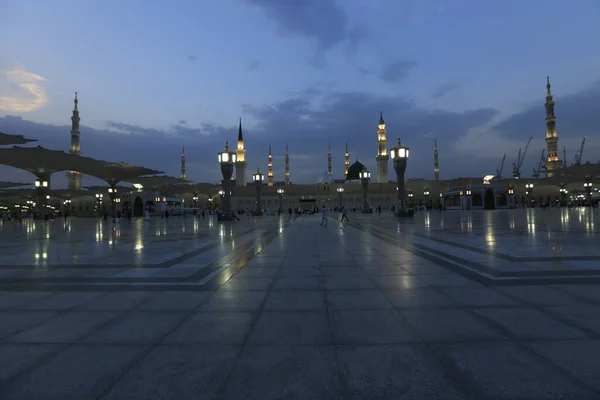 Masjid Nabawi Madinah Munawwarah Kingdom Saudi Arabia Night Photo Nabawi — ストック写真