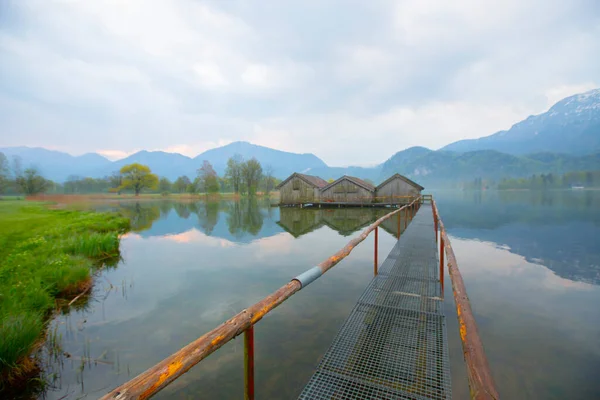 Hermoso Kochelsee Lago Kochel Baviera Colores Otoño Los Alpes Bávaros — Foto de Stock