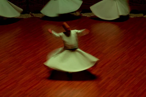 Dervish Atau Semazen Berputar Tak Dikenal Konya Turki — Stok Foto